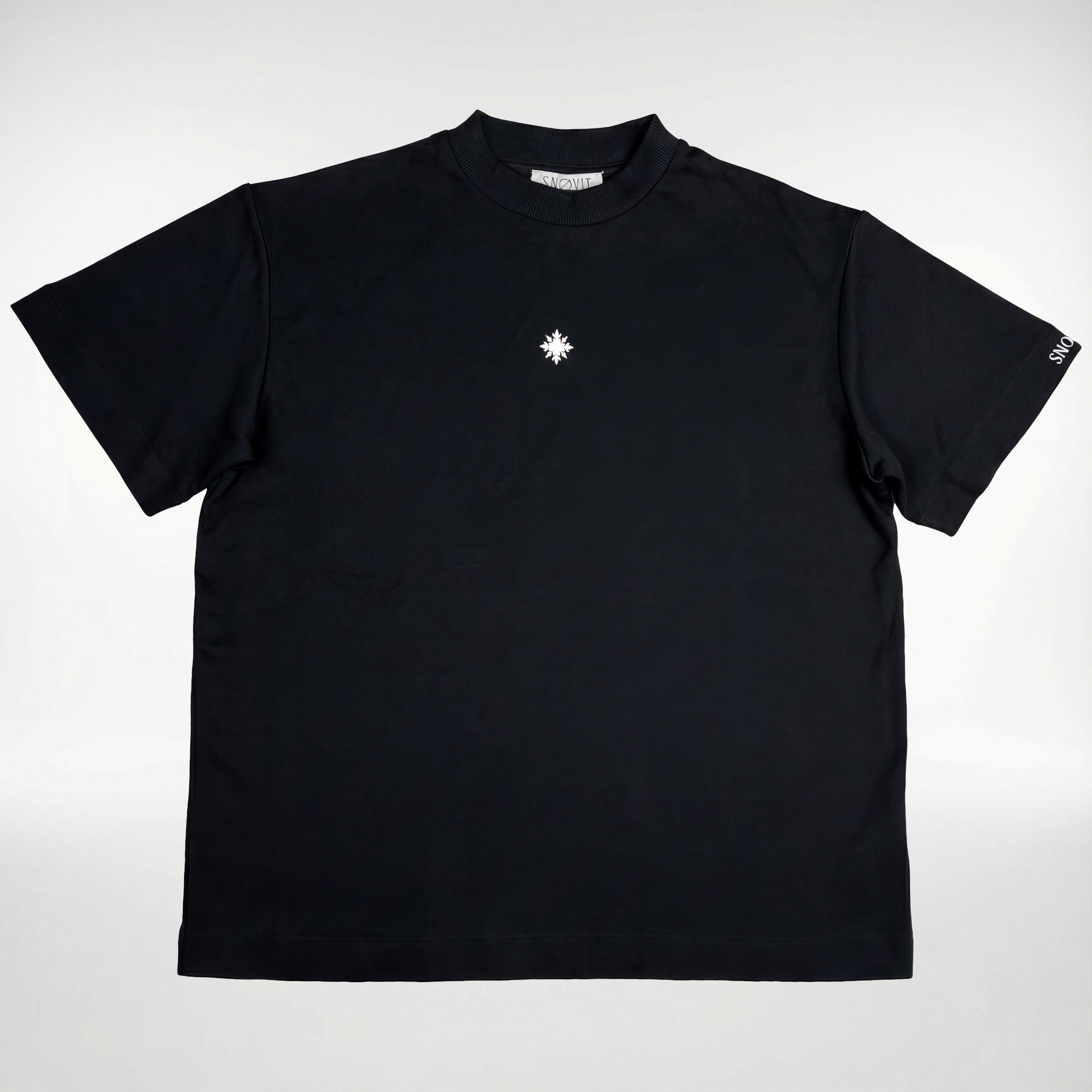 Produktfoto - Frontansicht des schwarzen SNOVIT Tshirt Eclipse.