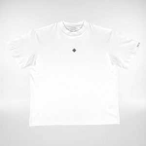 Produktfoto - Frontansicht des weißen SNOVIT Tshirt Arcane.